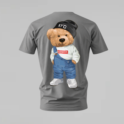 NYC SUMMER Teddy Bear Graphic T-Shirt