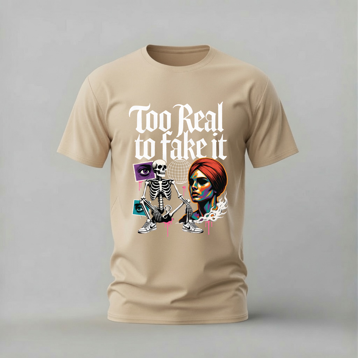 TOO REAL TO FAKE IT Graphic T-Shirt