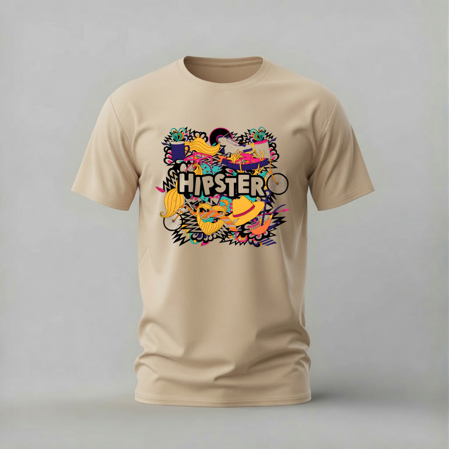 HIPSTER Collage Graphic T-Shirt