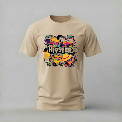 HIPSTER Collage Graphic T-Shirt