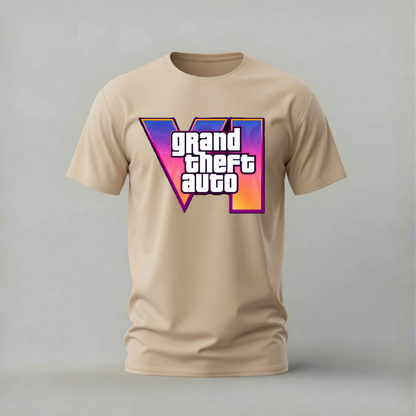 GRAND THEFT AUTO VI Logo Graphic T-Shirt
