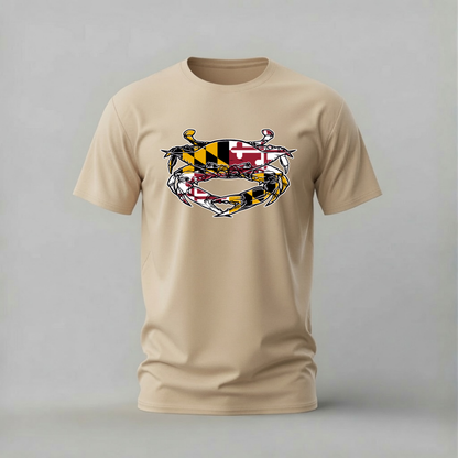 MARYLAND Flag Crab Graphic T-Shirt