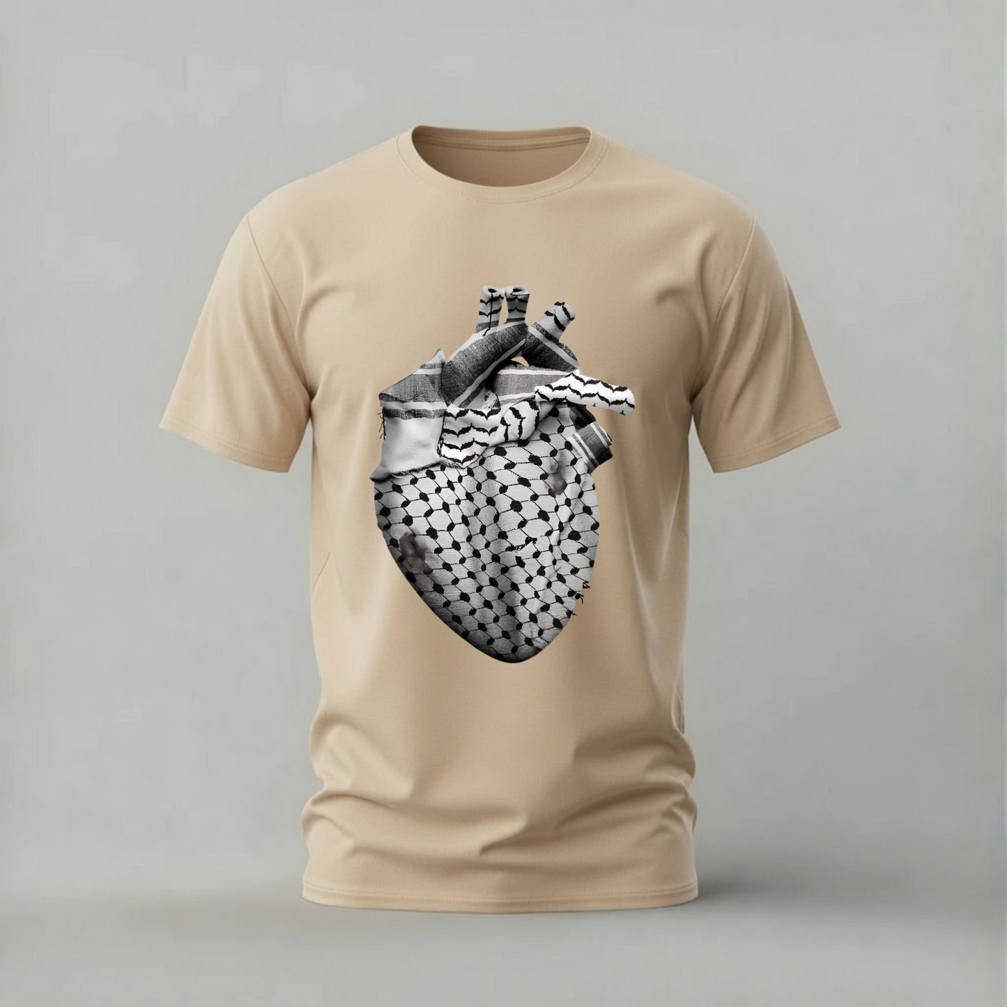 KEFFIYEH HEART Graphic T-Shirt