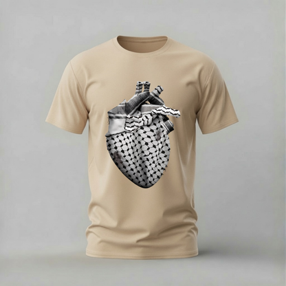 KEFFIYEH HEART Graphic T-Shirt