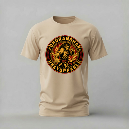 DHURANDHAR Unstoppable Graphic T-Shirt