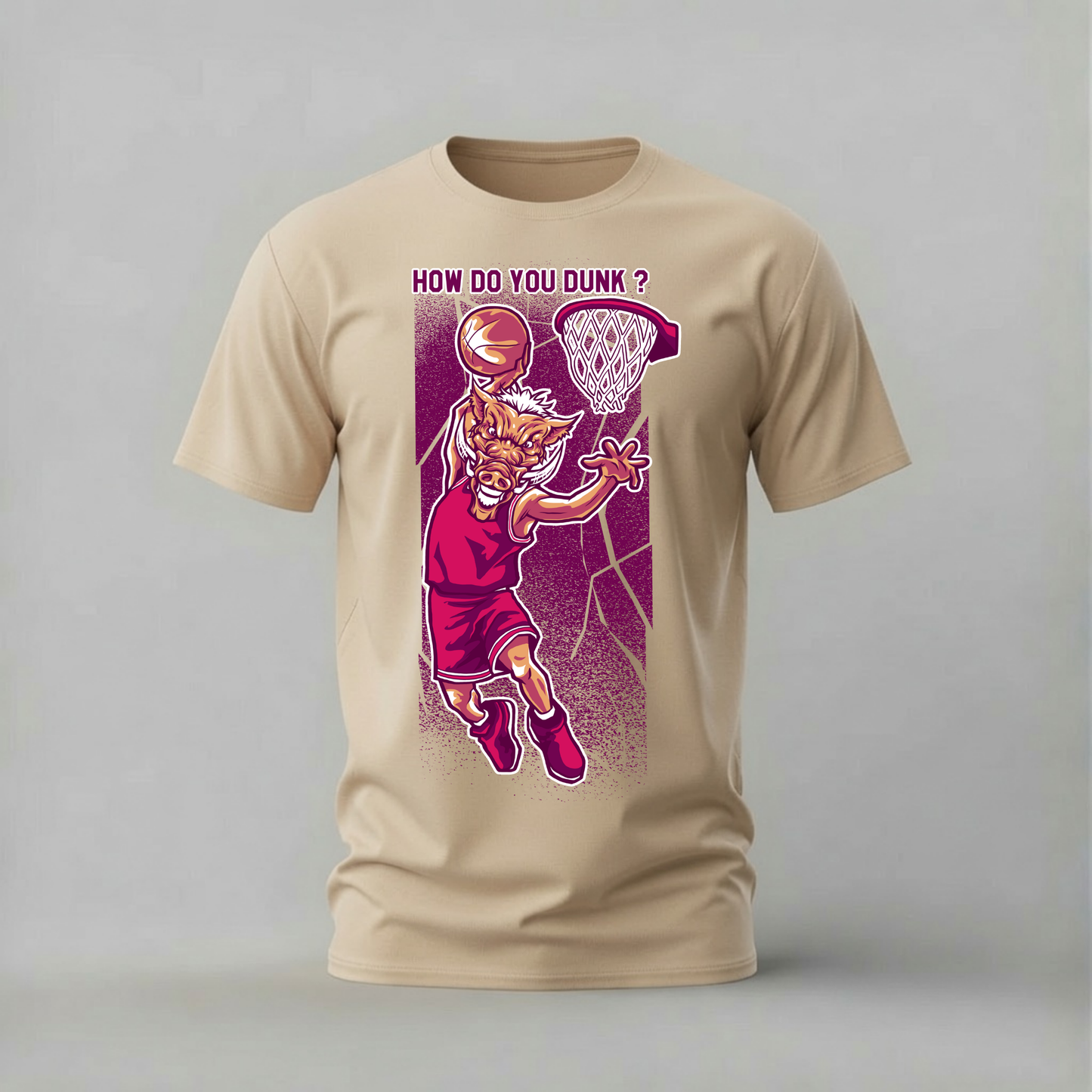 HOW DO YOU DUNK Warthog Graphic T-Shirt
