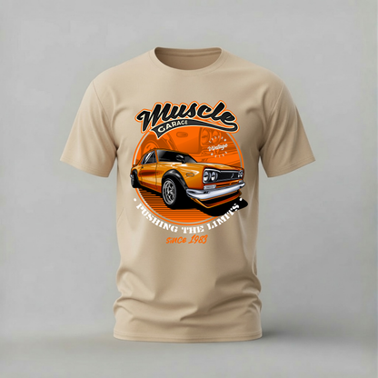 MUSCLE GARAGE SKYLINE Graphic T-Shirt