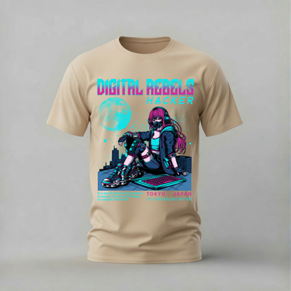 DIGITAL REBELS HACKER Graphic T-Shirt