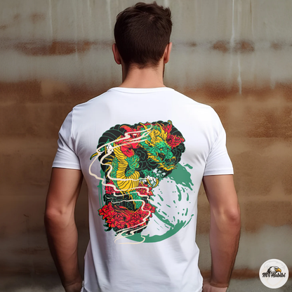 Japanese Dragon Tattoo Art Streetwear T-Shirt
