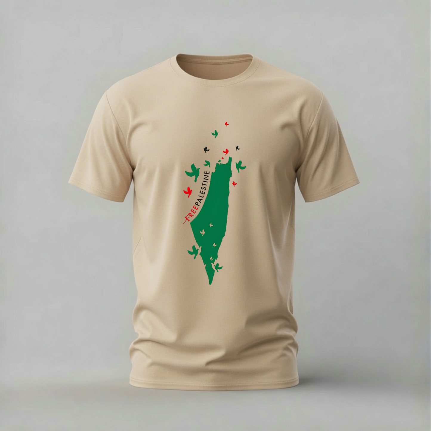 FREE PALESTINE Map Graphic T-Shirt