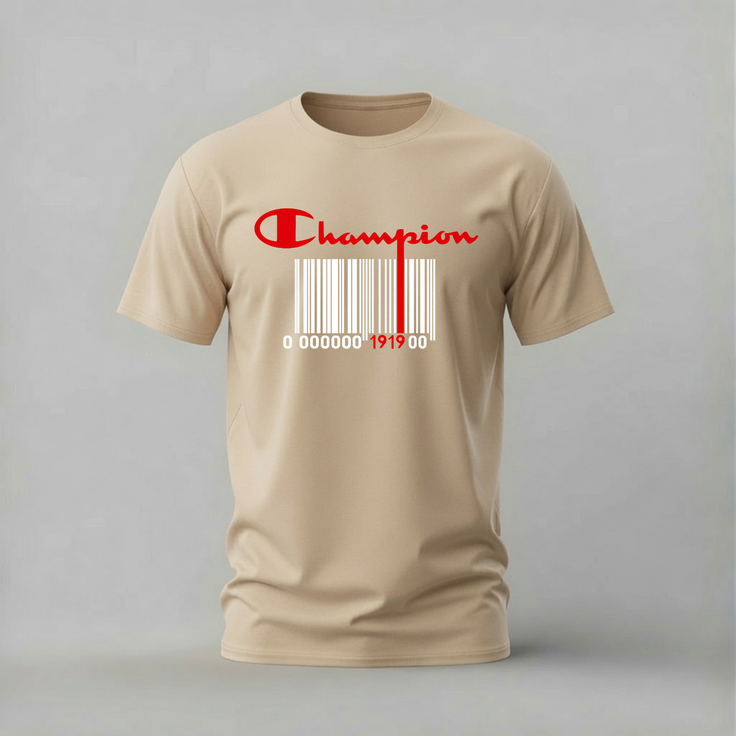 CHAMPION Barcode Logo Graphic T-Shirt
