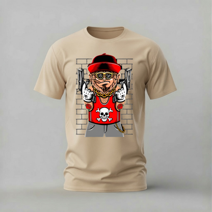GANGSTER MONKEY Graphic T-Shirt