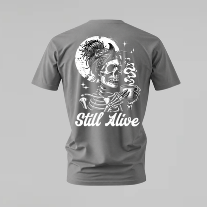 STILL ALIVE Skeleton Graphic T-Shirt