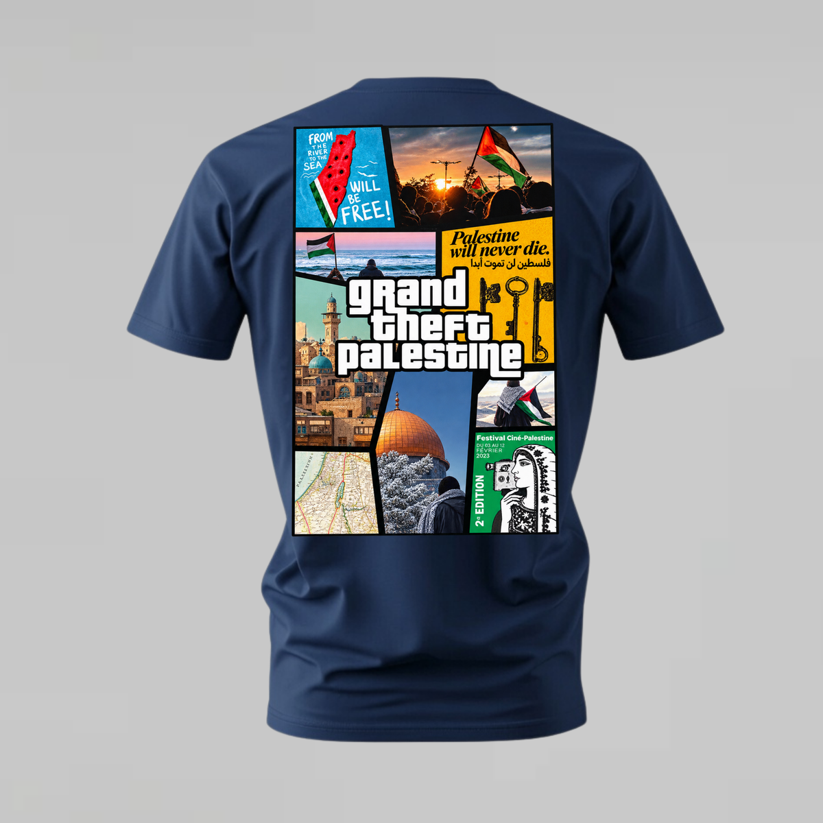 GRAND THEFT PALESTINE Graphic T-Shirt