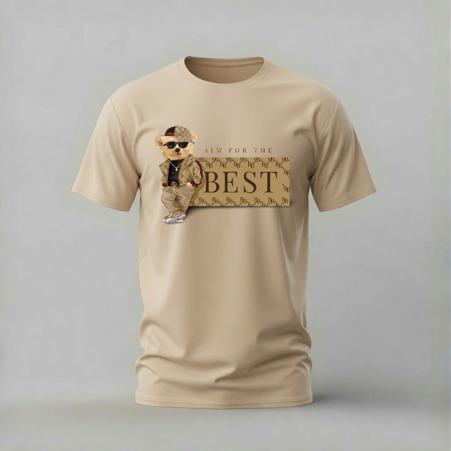 AIM FOR THE BEST Teddy Graphic T-Shirt
