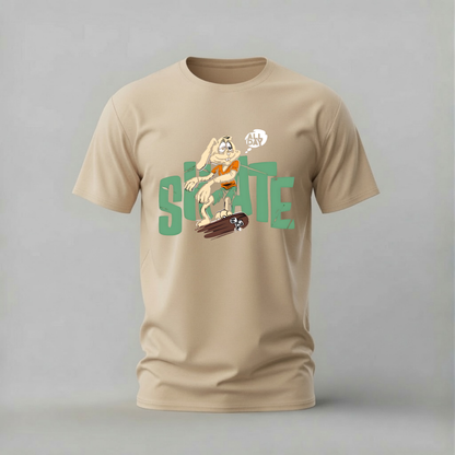 SKATE ALL DAY Rabbit Graphic T-Shirt