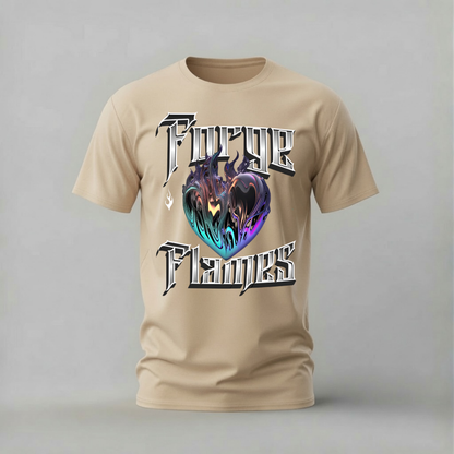 FORGE FLAMES Heart Graphic T-Shirt