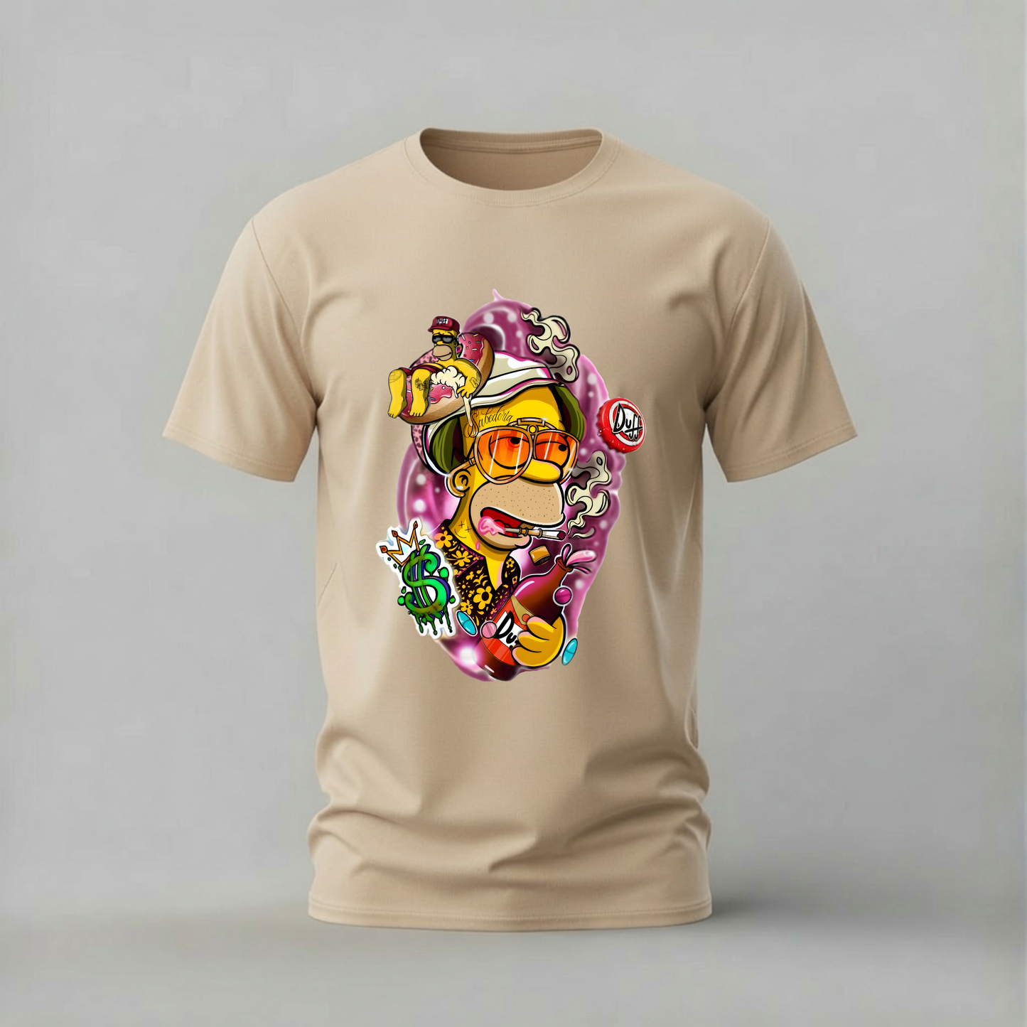 HOMER SIMPSON Duff Graphic T-Shirt