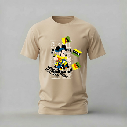 MICKEY MOUSE Skateboard Graffiti Graphic T-Shirt