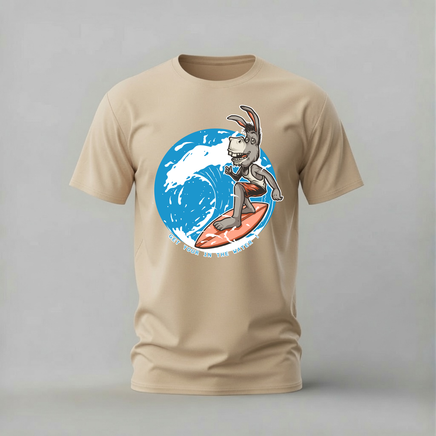 SURFING DONKEY Graphic T-Shirt
