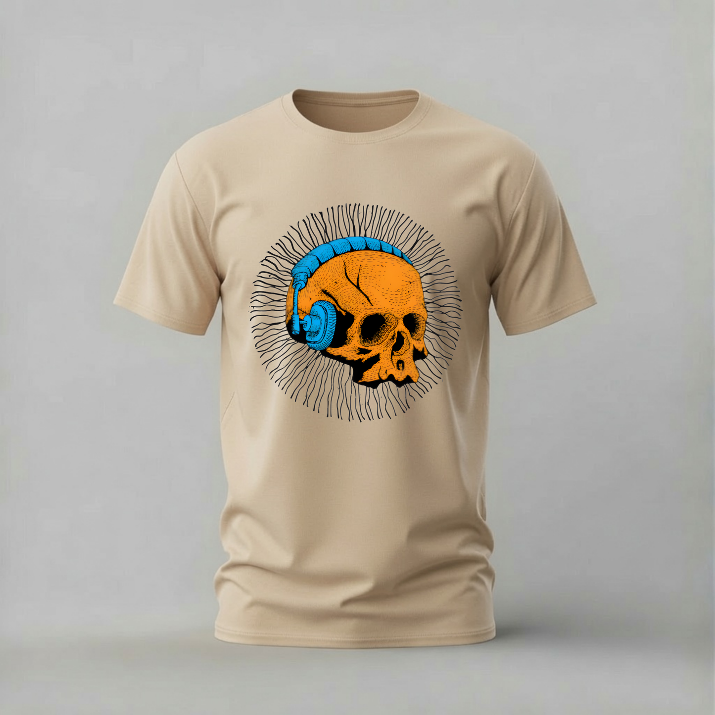 SKULL HEADPHONES Graphic T-Shirt