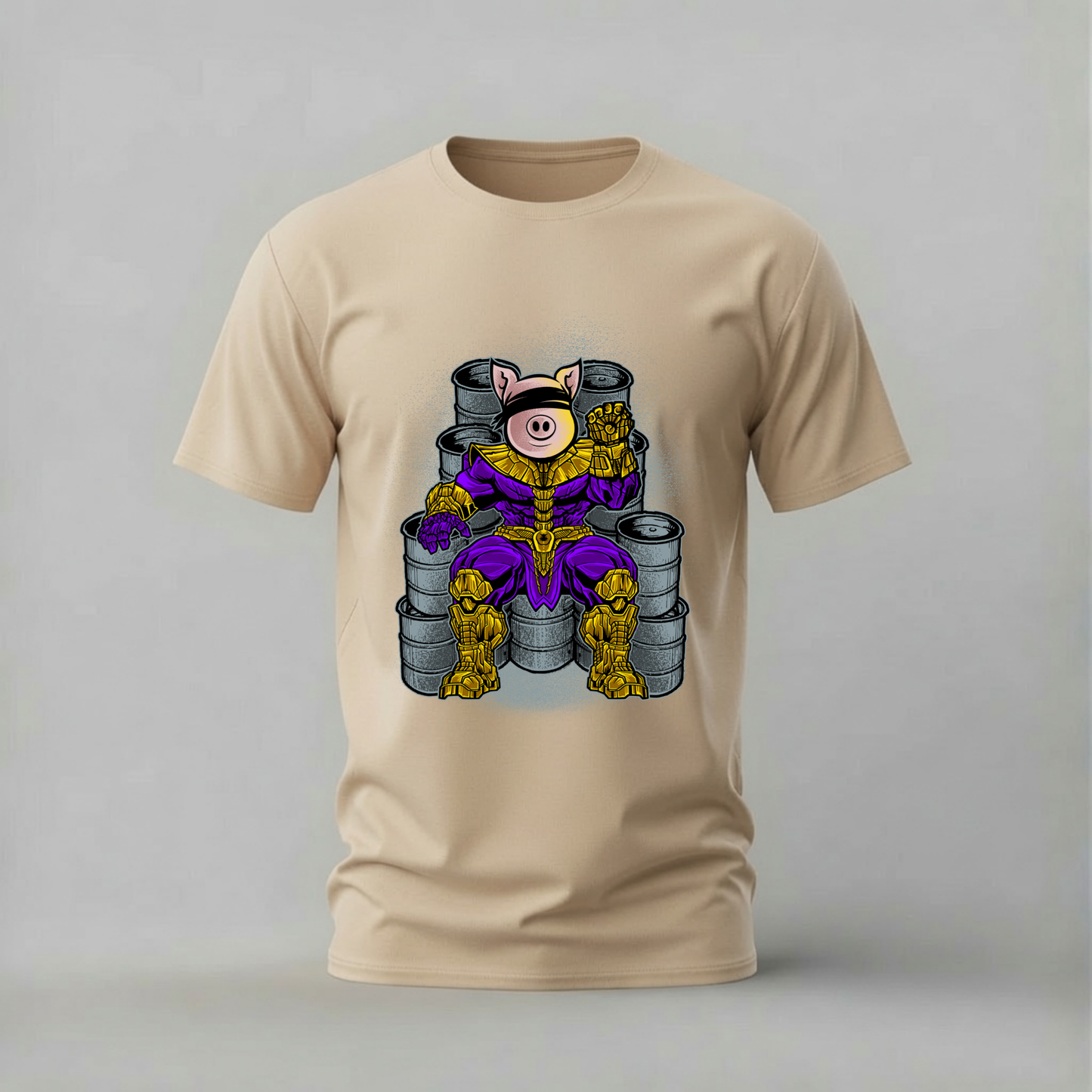 PIG THANOS Armor Graphic T-Shirt