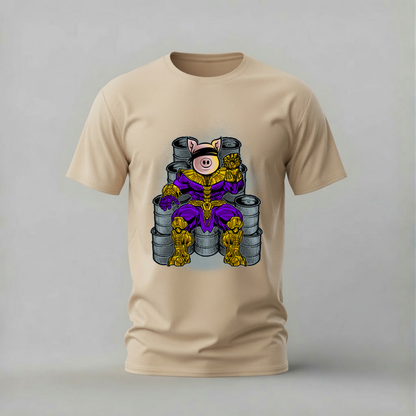 PIG THANOS Armor Graphic T-Shirt