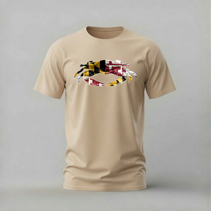 MARYLAND Flag Crab Graphic T-Shirt
