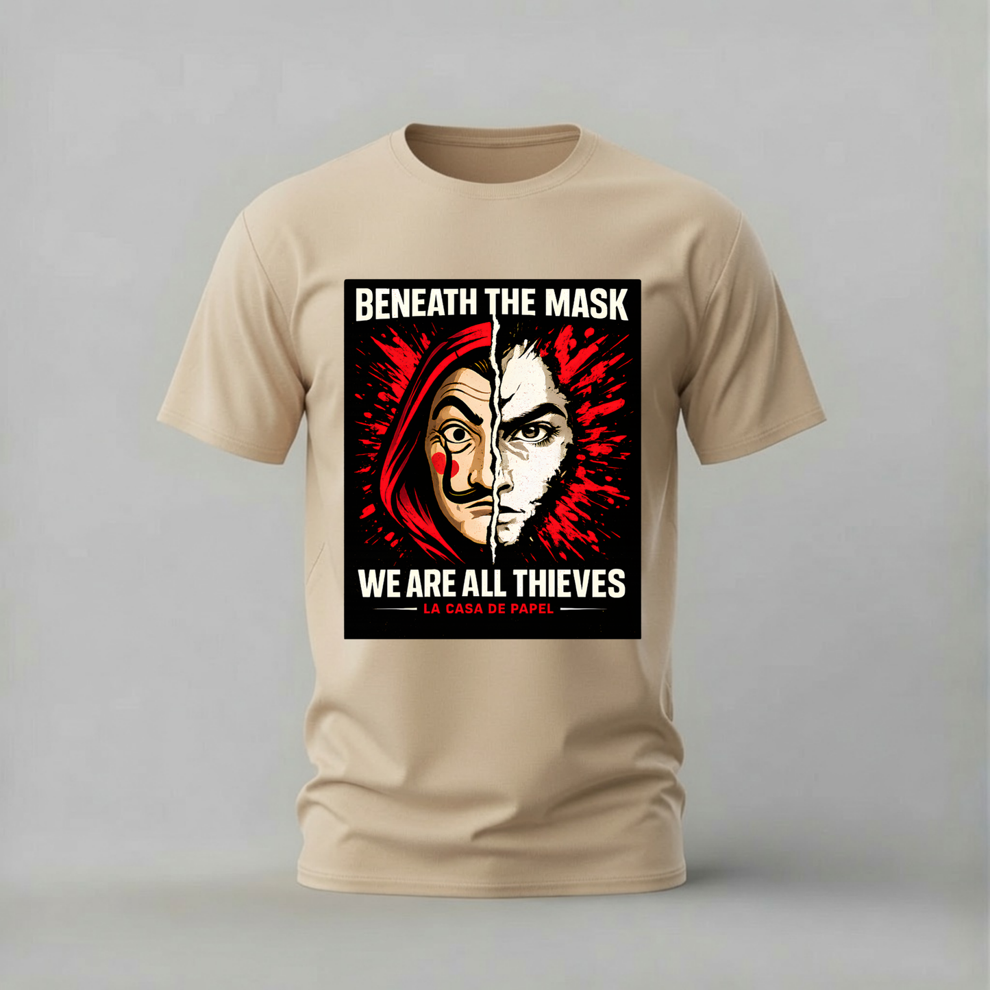 MONEY HEIST Beneath The Mask Graphic T-Shirt