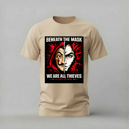 MONEY HEIST Beneath The Mask Graphic T-Shirt