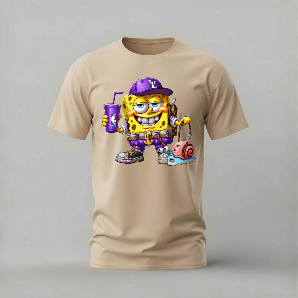 LV SPONGEBOB Graphic T-Shirt