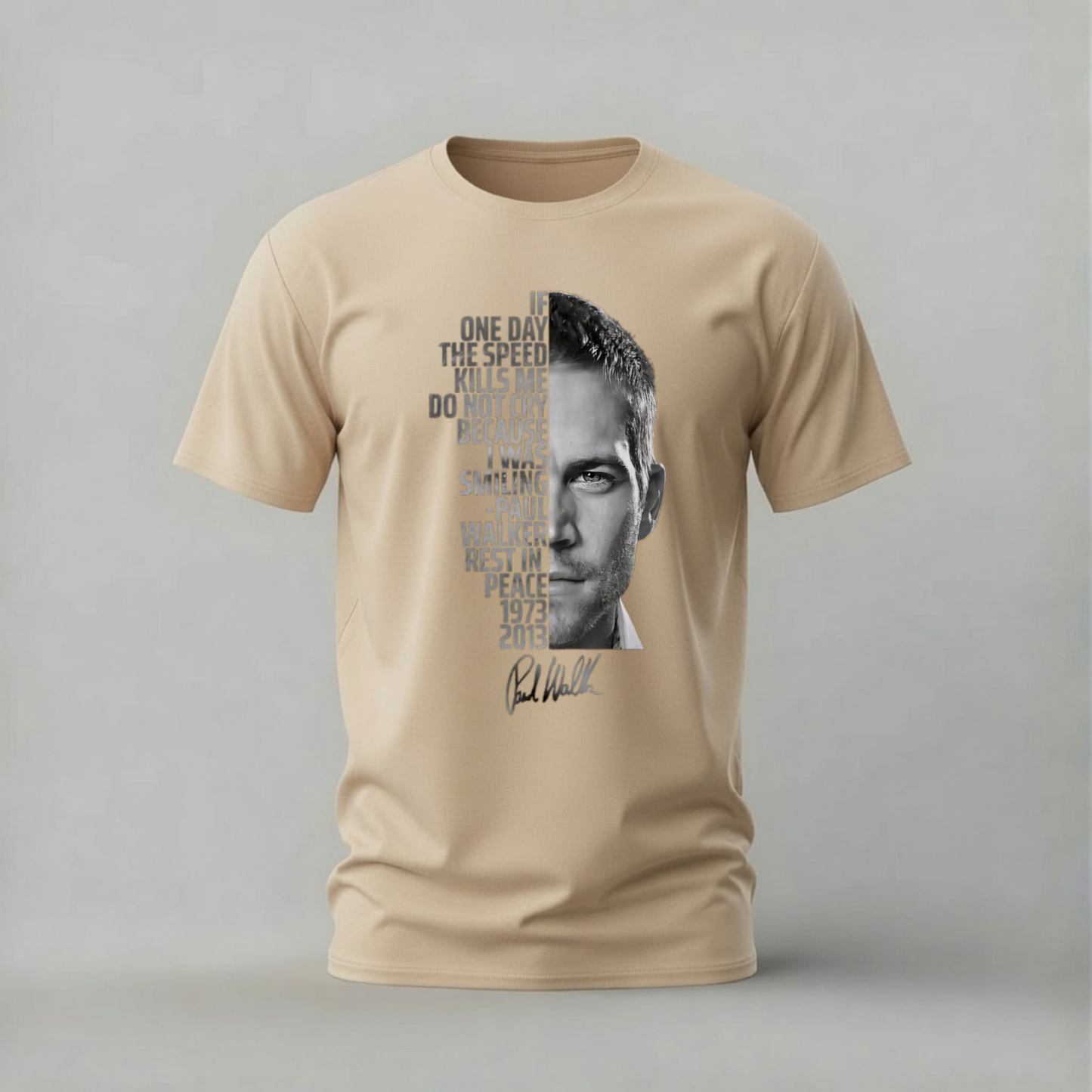 PAUL WALKER Tribute Graphic T-Shirt