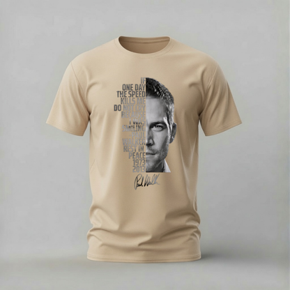 PAUL WALKER Tribute Graphic T-Shirt