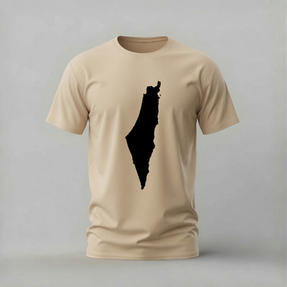 PALESTINE Filled Map Graphic T-Shirt
