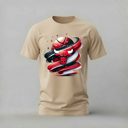 CHICAGO BULLS Swirl Graphic T-Shirt