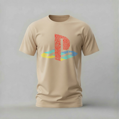 PLAYSTATION Logo Word Cloud Graphic T-Shirt