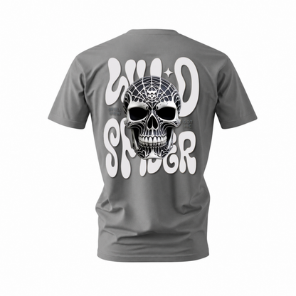 WILD SPIDER Skull Graphic T-Shirt