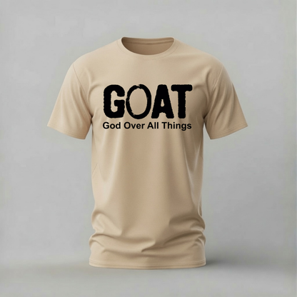 GOAT God Over All Things Graphic T-Shirt