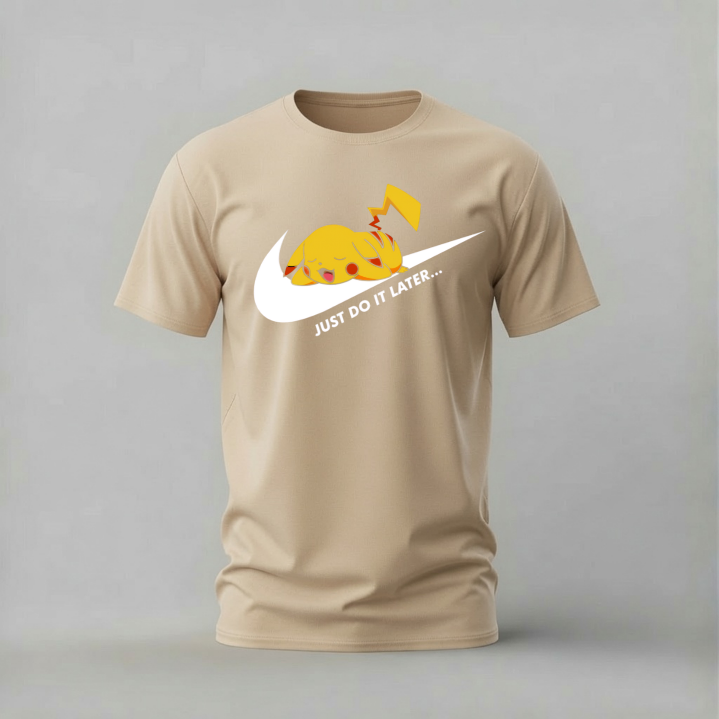 PIKACHU Just Do It Later Graphic T-Shirt