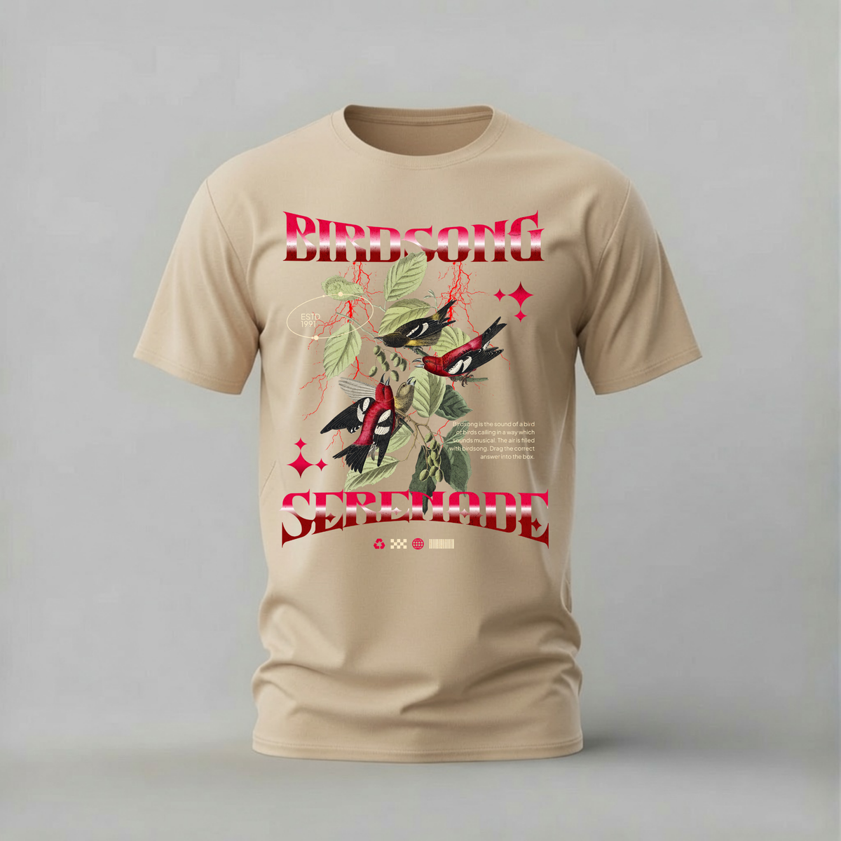 BIRDSONG SERENADE Graphic T-Shirt