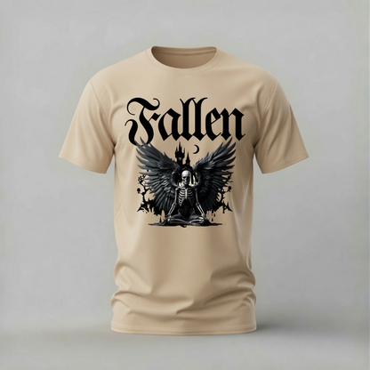 MEDITATING SKELETON Wings Graphic T-Shirt