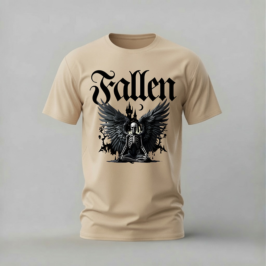 MEDITATING SKELETON Wings Graphic T-Shirt