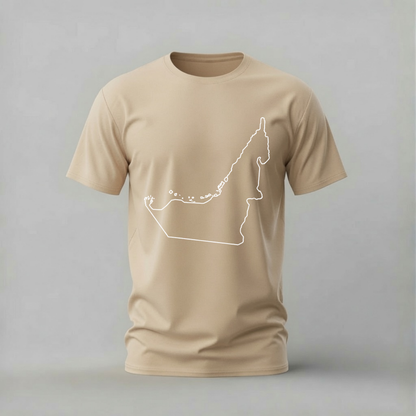 UAE Map Outline Graphic T-Shirt