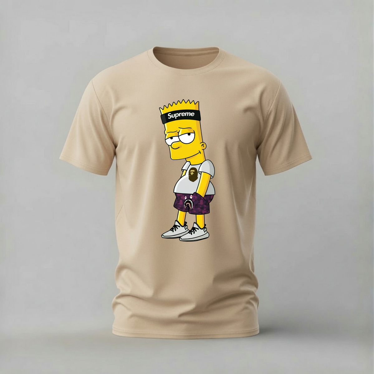 BART SUPREME BAPE Graphic T-Shirt