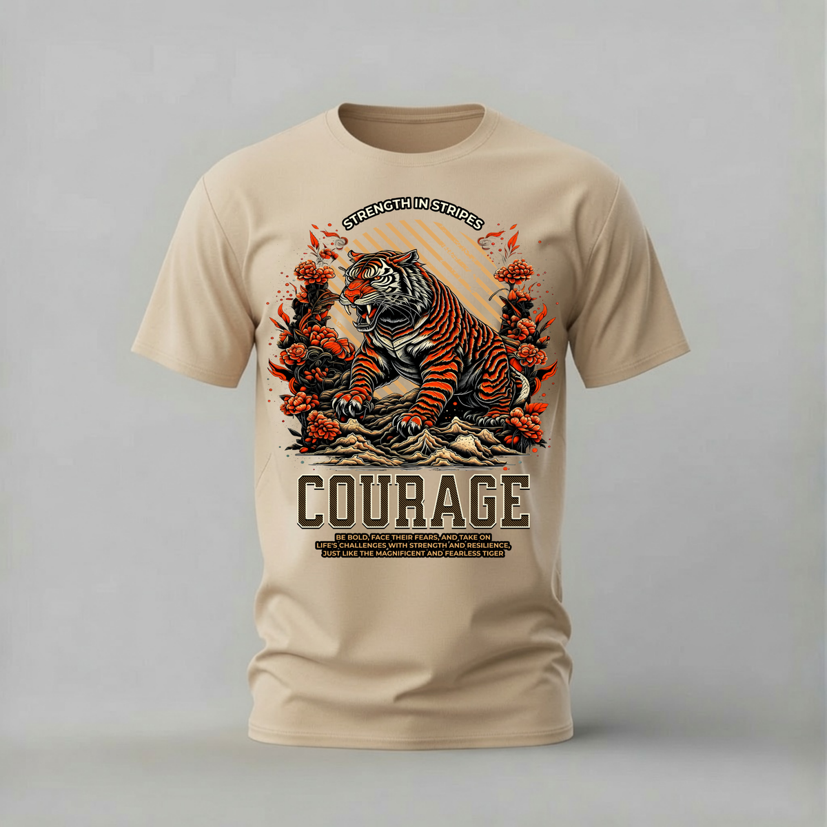 STRENGTH IN STRIPES TIGER Graphic T-Shirt