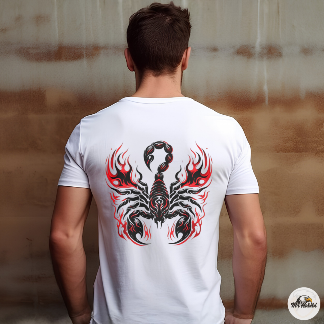 Inferno Scorpion Tribal Flame T-Shirt