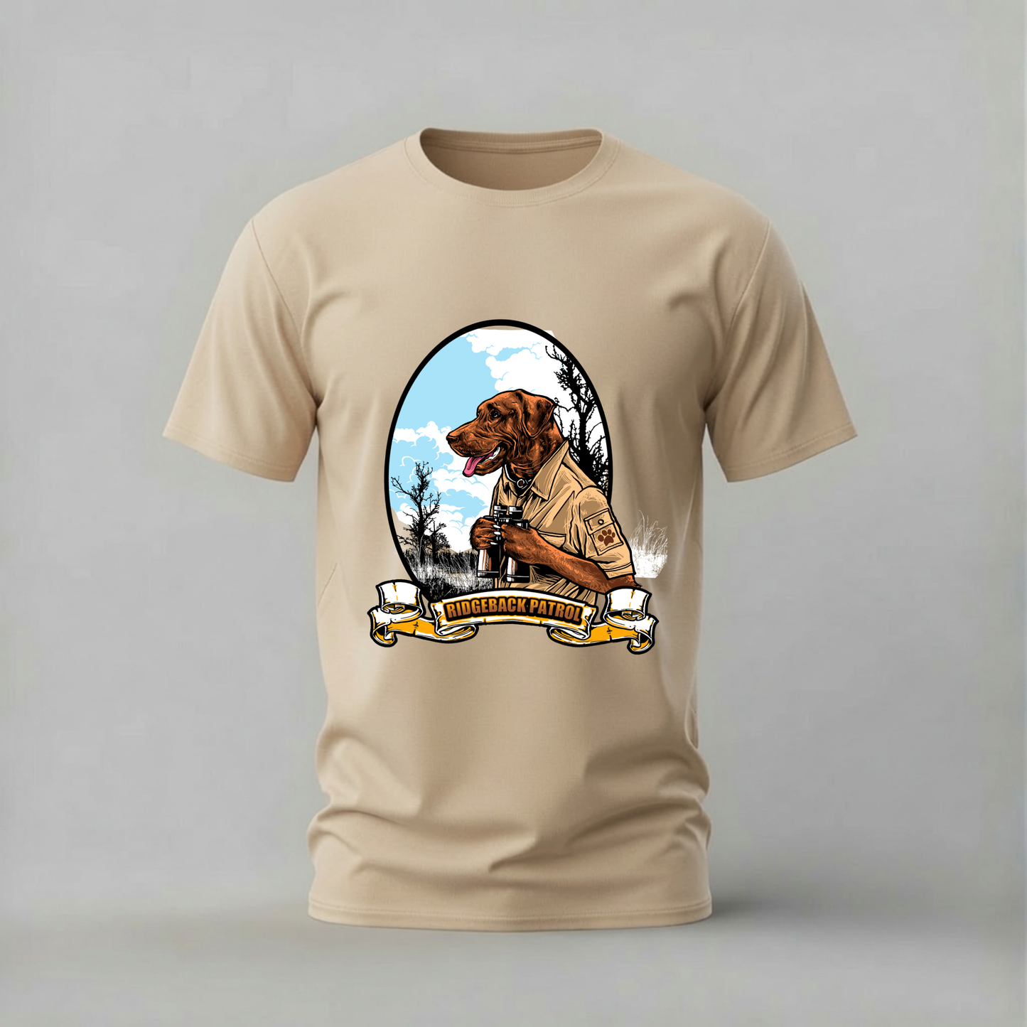 RIDGEBACK PATROL Dog Graphic T-Shirt
