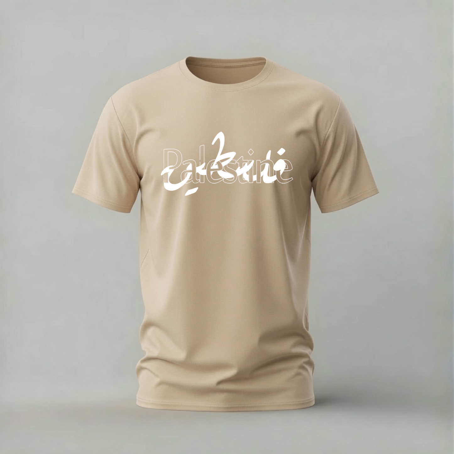 PALESTINE Arabic Calligraphy Graphic T-Shirt