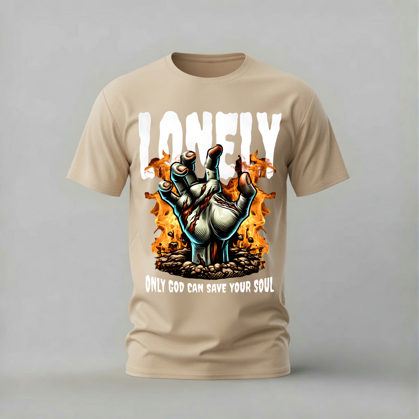 LONELY Zombie Hand Graphic T-Shirt