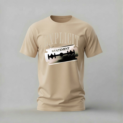 EXPLICIT STATEMENT Razor Graphic T-Shirt